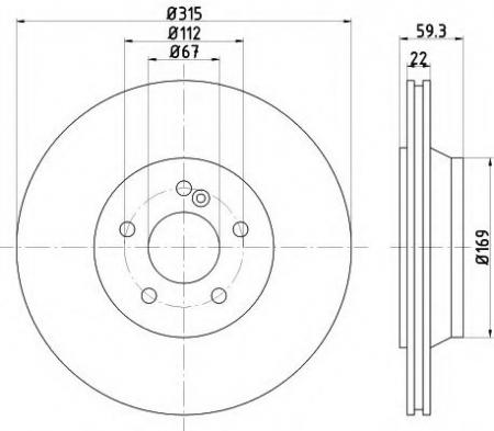 BREMSSCHEIBE 8DD355107961