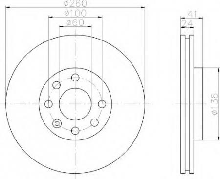 BREMSSCHEIBE 8DD355108261