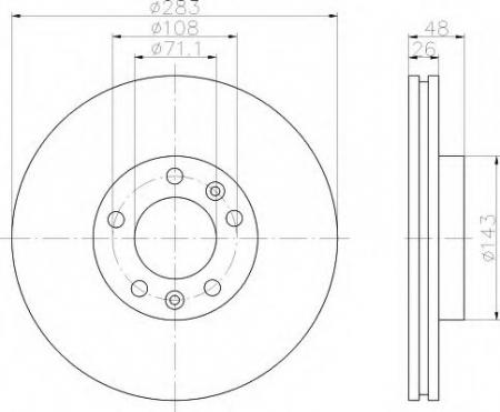 BREMSSCHEIBE 8DD355108401