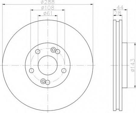 BREMSSCHEIBE 8DD355108451