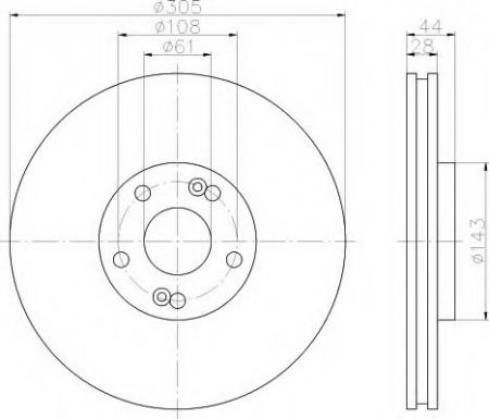 BREMSSCHEIBE 8DD355108461