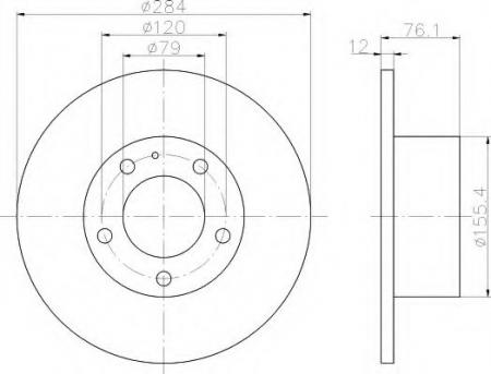 BREMSSCHEIBE 8DD355100491