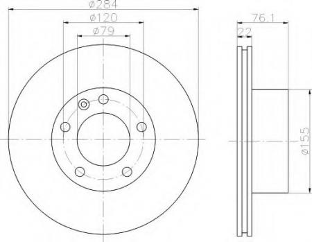 BREMSSCHEIBE 8DD355100501