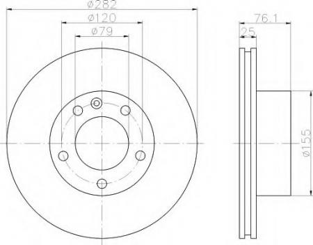 BREMSSCHEIBE 8DD355100671