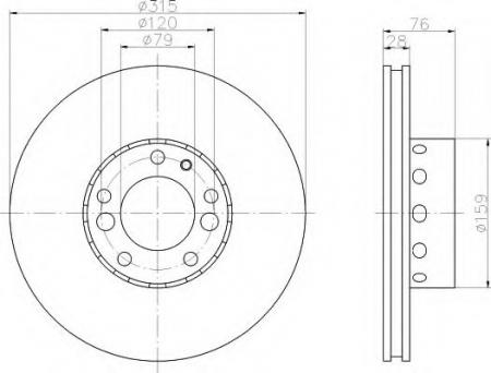 BREMSSCHEIBE 8DD355104071