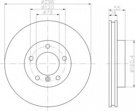 BREMSSCHEIBE 8DD355103781