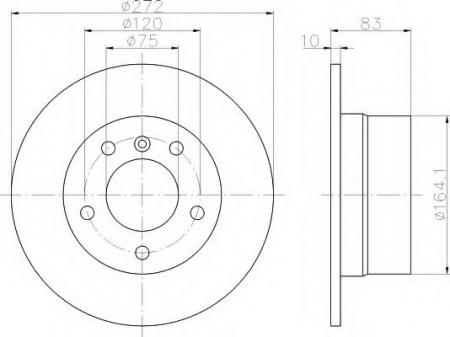 BREMSSCHEIBE 8DD355104821