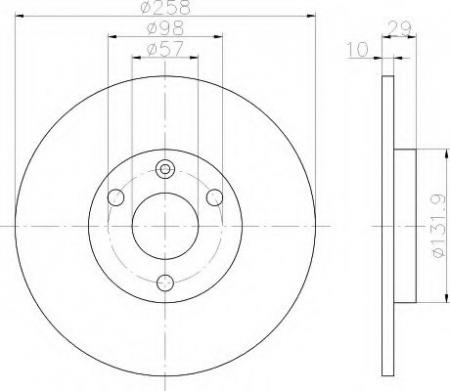 BREMSSCHEIBE 8DD355102421