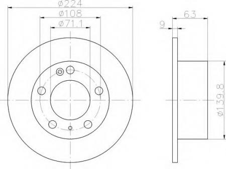 BREMSSCHEIBE 8DD355102461