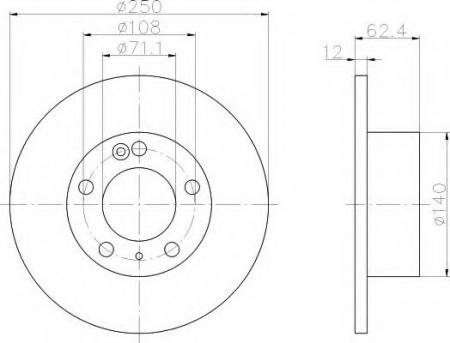 BREMSSCHEIBE 8DD355103021