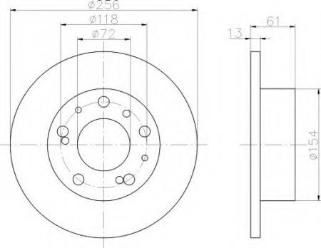 BREMSSCHEIBE 8DD355100701