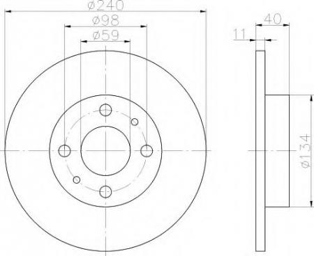 BREMSSCHEIBE 8DD355101601