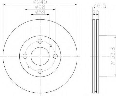 BREMSSCHEIBE 8DD355101111