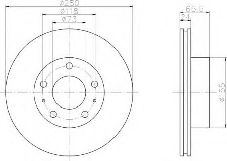 BREMSSCHEIBE 8DD355104401