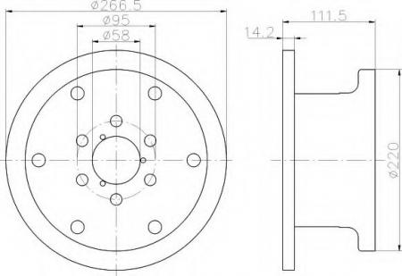 BREMSSCHEIBE 8DD355100371