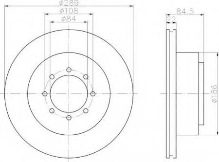 BREMSSCHEIBE 8DD355105791