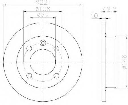 BREMSSCHEIBE 8DD355100171