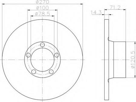 BREMSSCHEIBE 8DD355100291