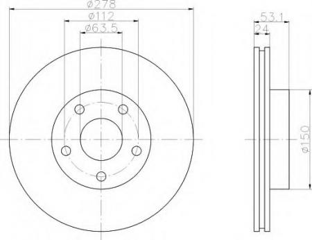 BREMSSCHEIBE 8DD355106141