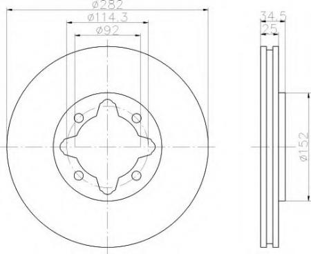 BREMSSCHEIBE 8DD355104971