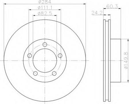 BREMSSCHEIBE 8DD355100911