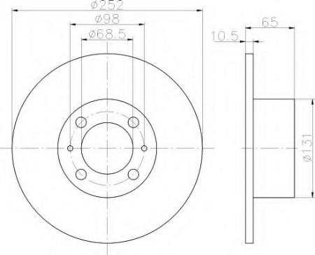 BREMSSCHEIBE 8DD355100301