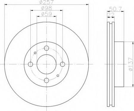 BREMSSCHEIBE 8DD355102301