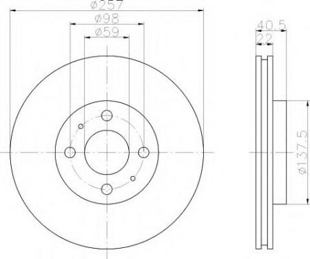 BREMSSCHEIBE 8DD355103971