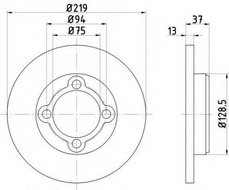 BREMSSCHEIBE 8DD355103651