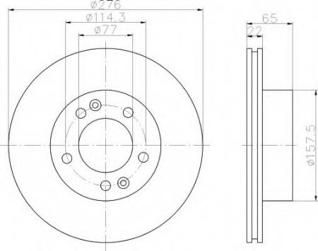 BREMSSCHEIBE 8DD355105101