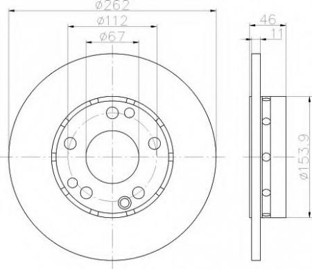 BREMSSCHEIBE 8DD355100741