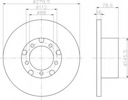 BREMSSCHEIBE 8DD355100201