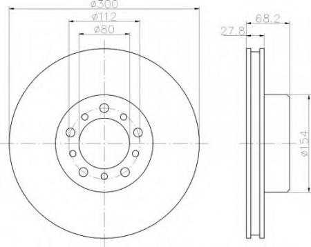 BREMSSCHEIBE 8DD355100981 HELLA