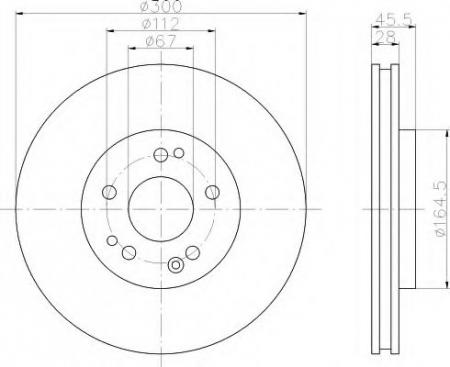 BREMSSCHEIBE 8DD355102851