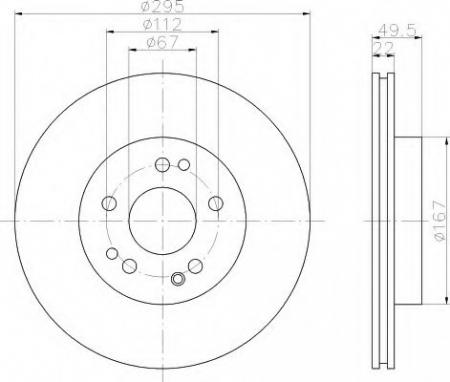 BREMSSCHEIBE 8DD355102761