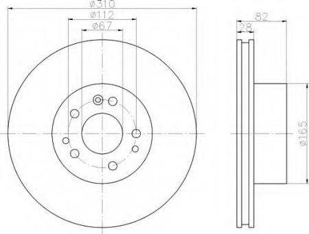 BREMSSCHEIBE 8DD355102701