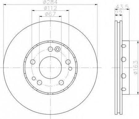 BREMSSCHEIBE 8DD355103061