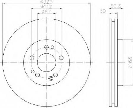 BREMSSCHEIBE 8DD355103411