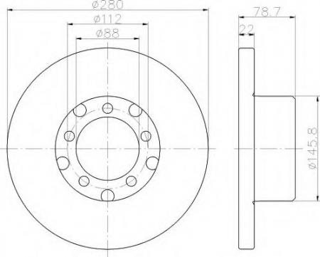 BREMSSCHEIBE 8DD355102471