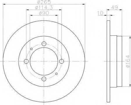 BREMSSCHEIBE 8DD355103301