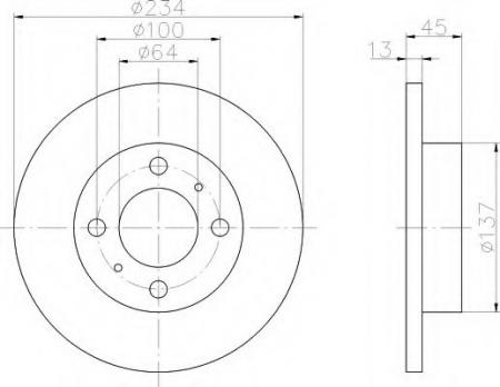 BREMSSCHEIBE 8DD355105761