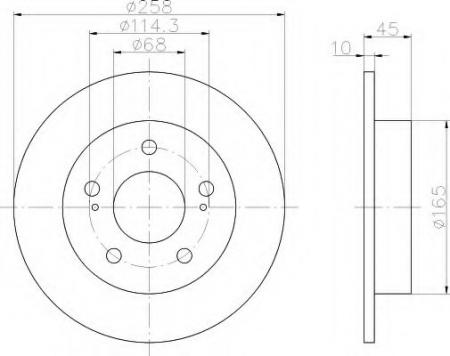 BREMSSCHEIBE 8DD355104001