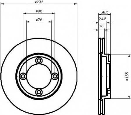 BREMSSCHEIBE 8DD355101181