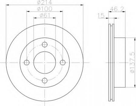 BREMSSCHEIBE 8DD355103821