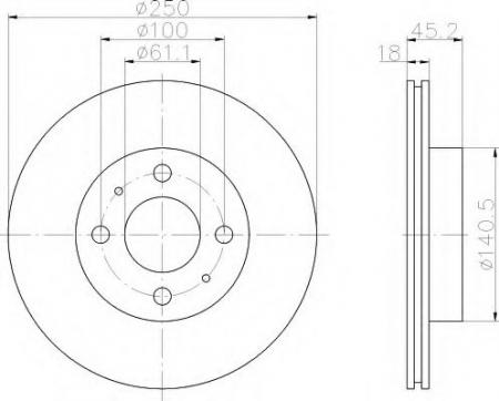 BREMSSCHEIBE 8DD355105161