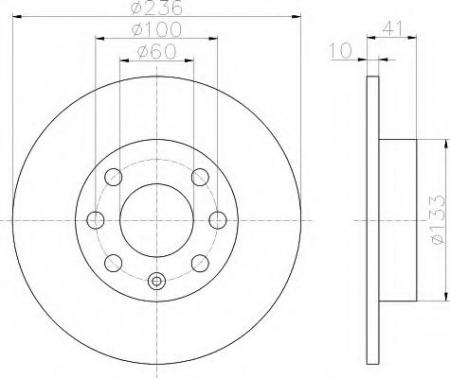 BREMSSCHEIBE 8DD355100411