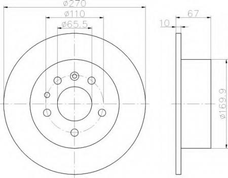 BREMSSCHEIBE 8DD355101431