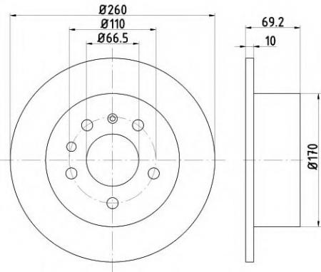 BREMSSCHEIBE 8DD355103901