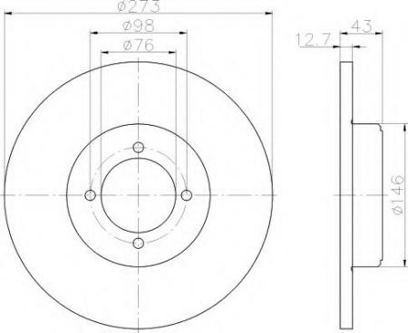 BREMSSCHEIBE 8DD355100151