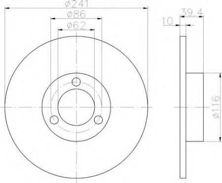 BREMSSCHEIBE 8DD355100311